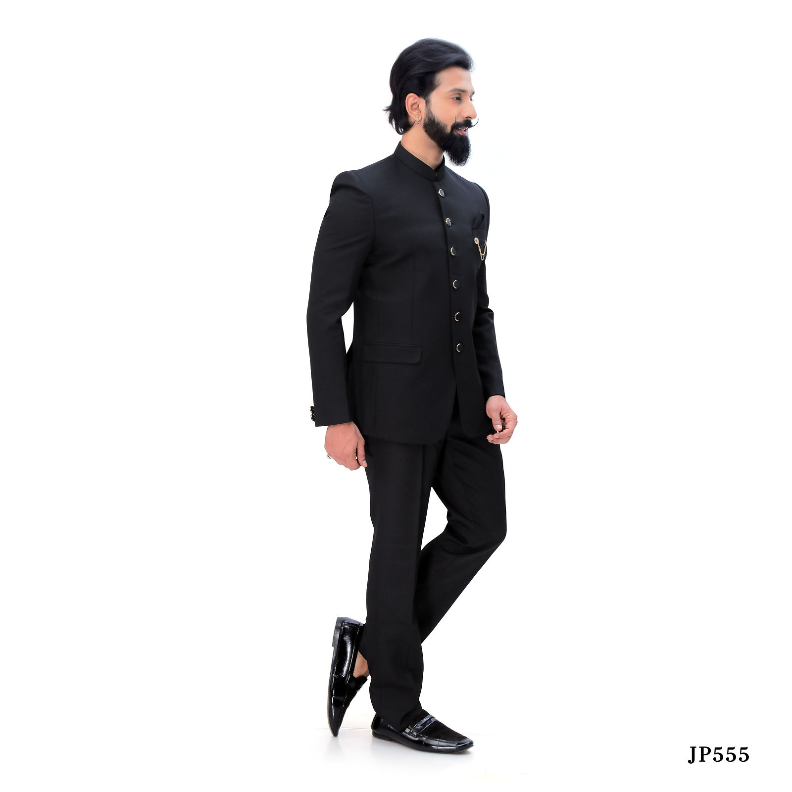 Black Jodhpuri Suit