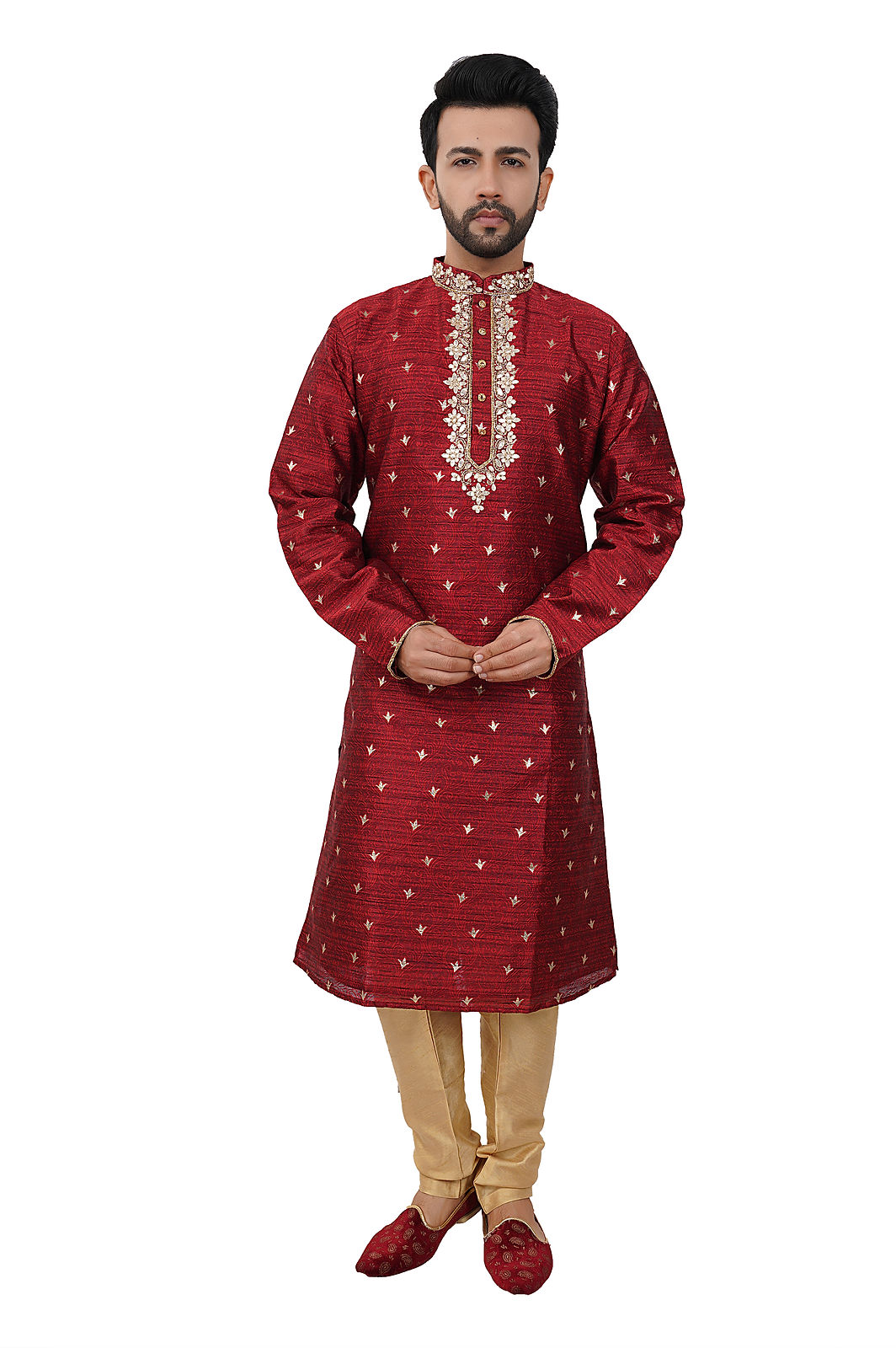 Maroon Kurta Pajama