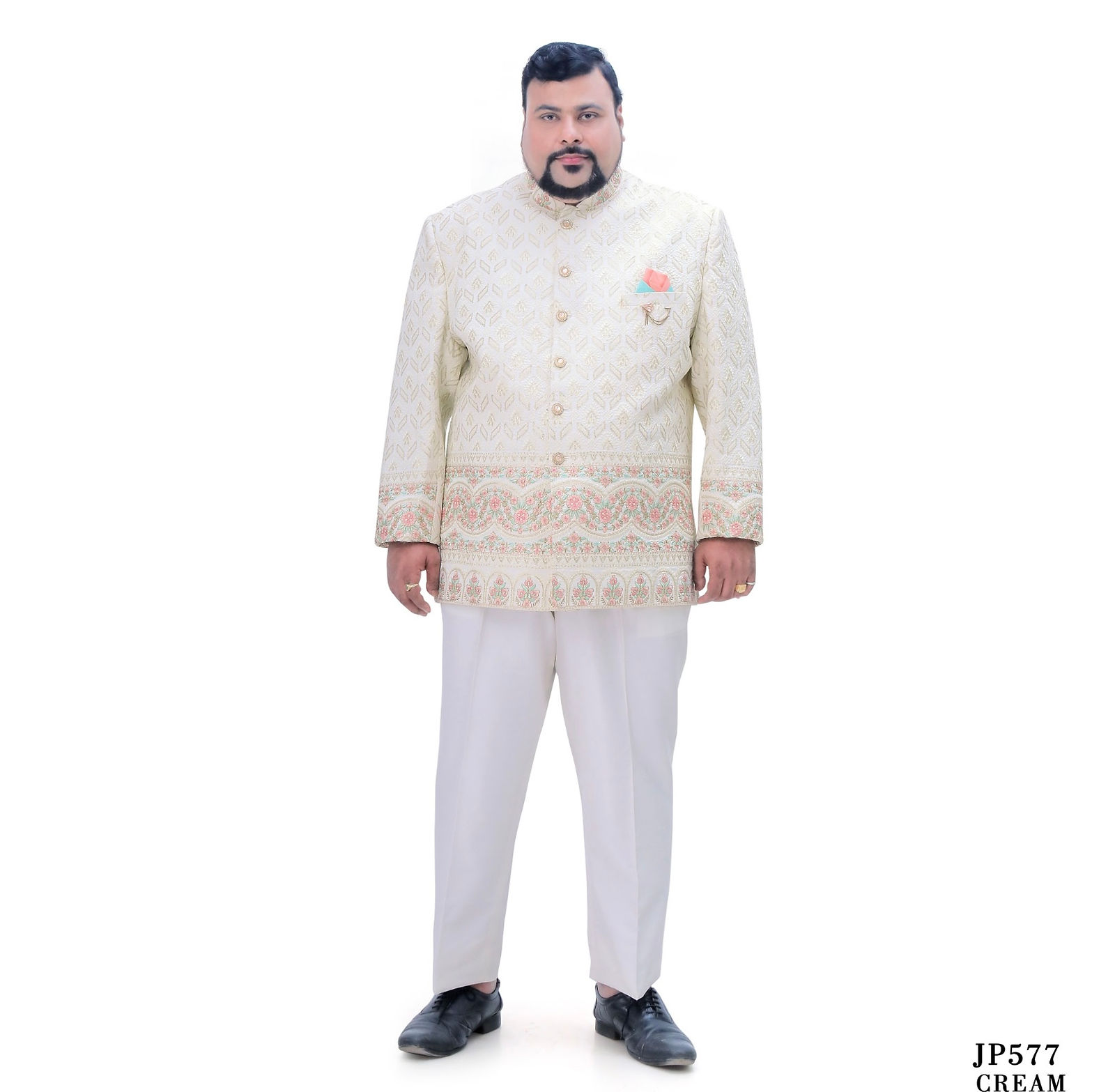 Cream Jodhpuri Suit