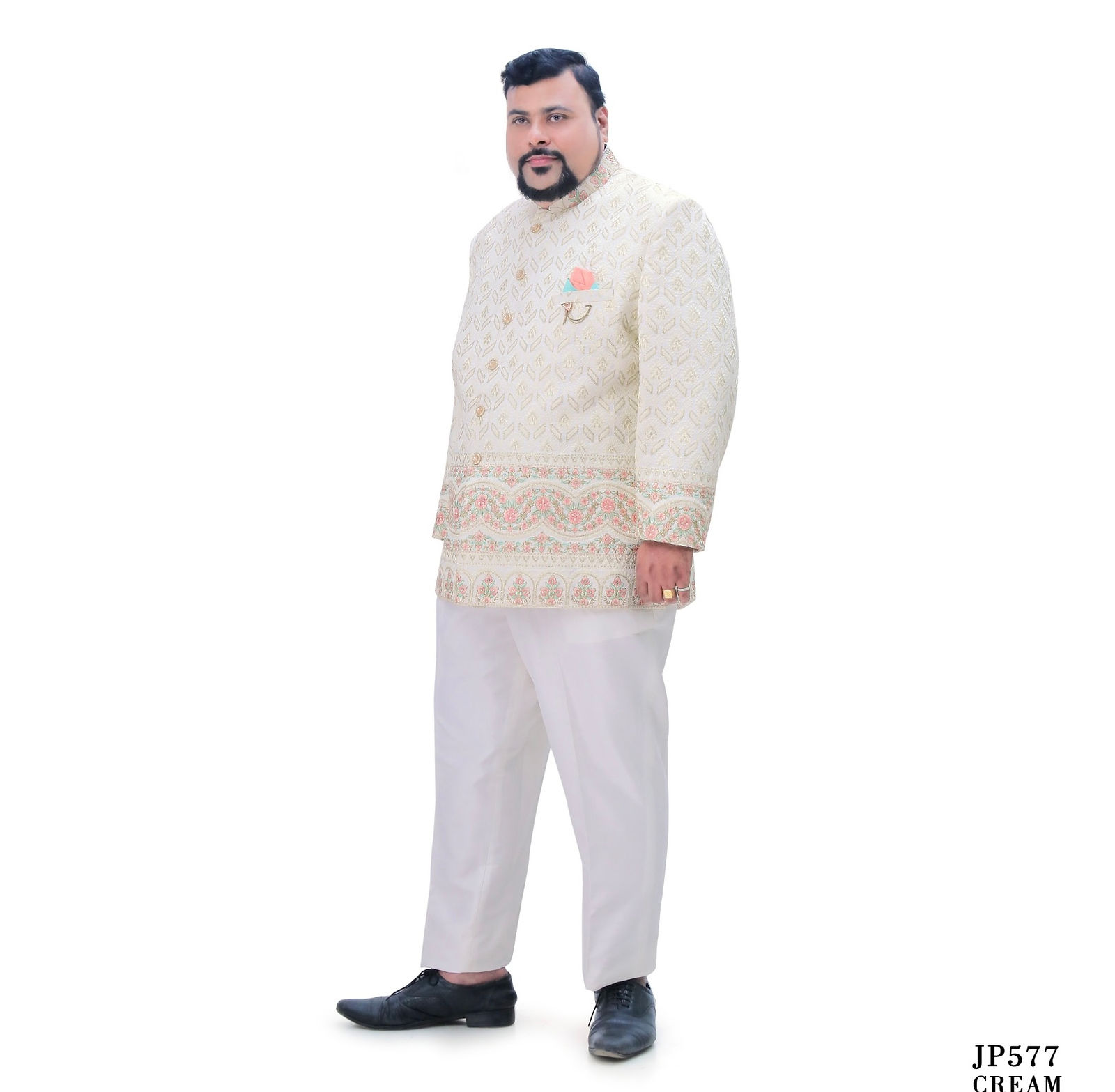 Cream Jodhpuri Suit