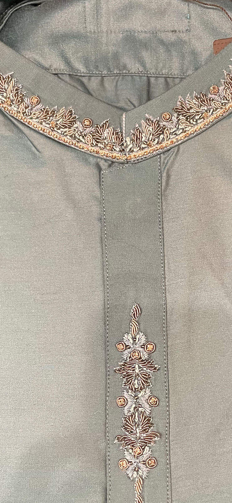 Teal Patani and salwar