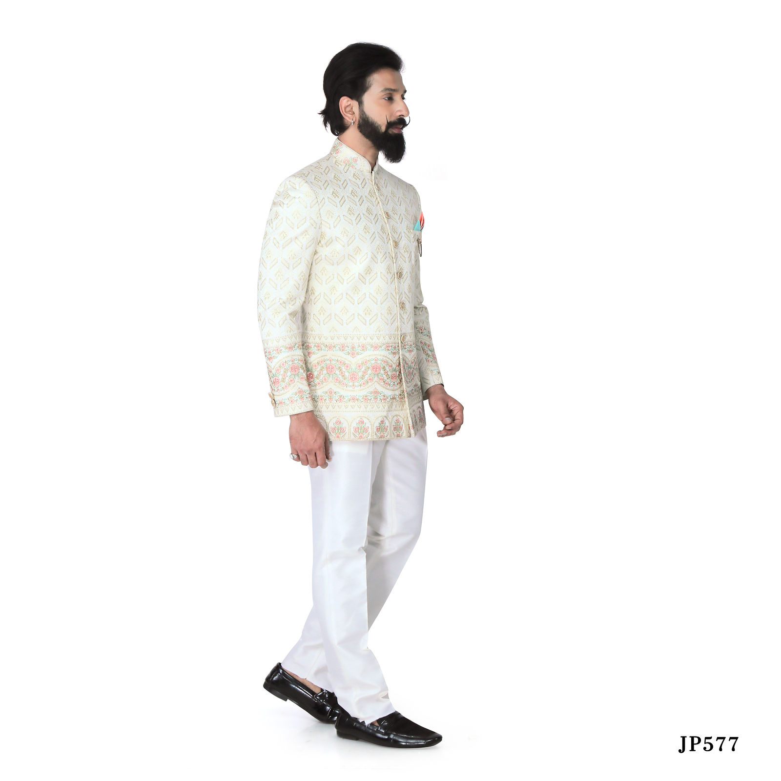Cream Jodhpuri Suit