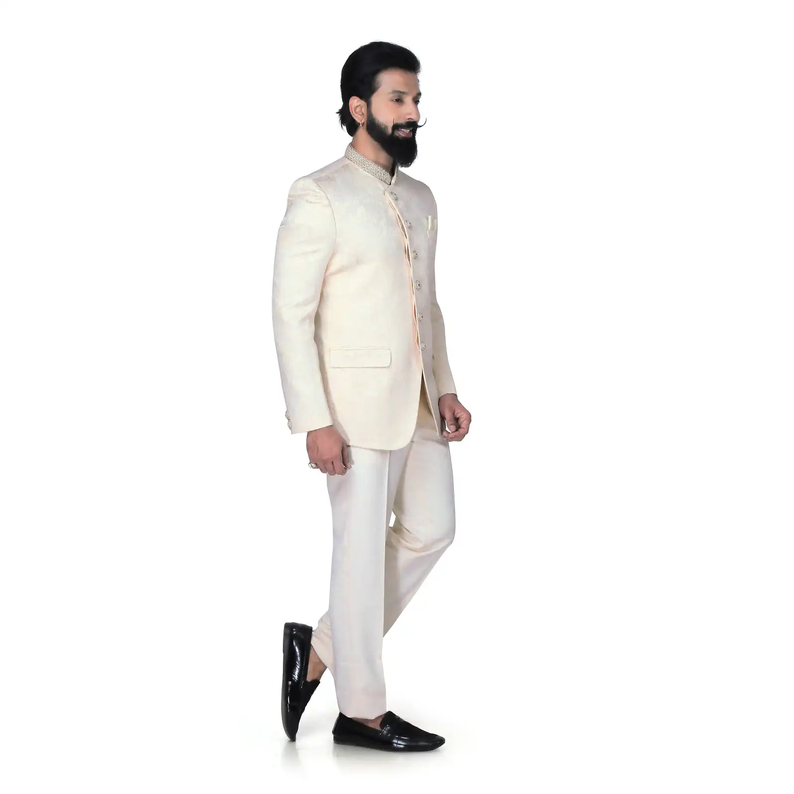 Thumbnail: Cream Jodhpuri Suit