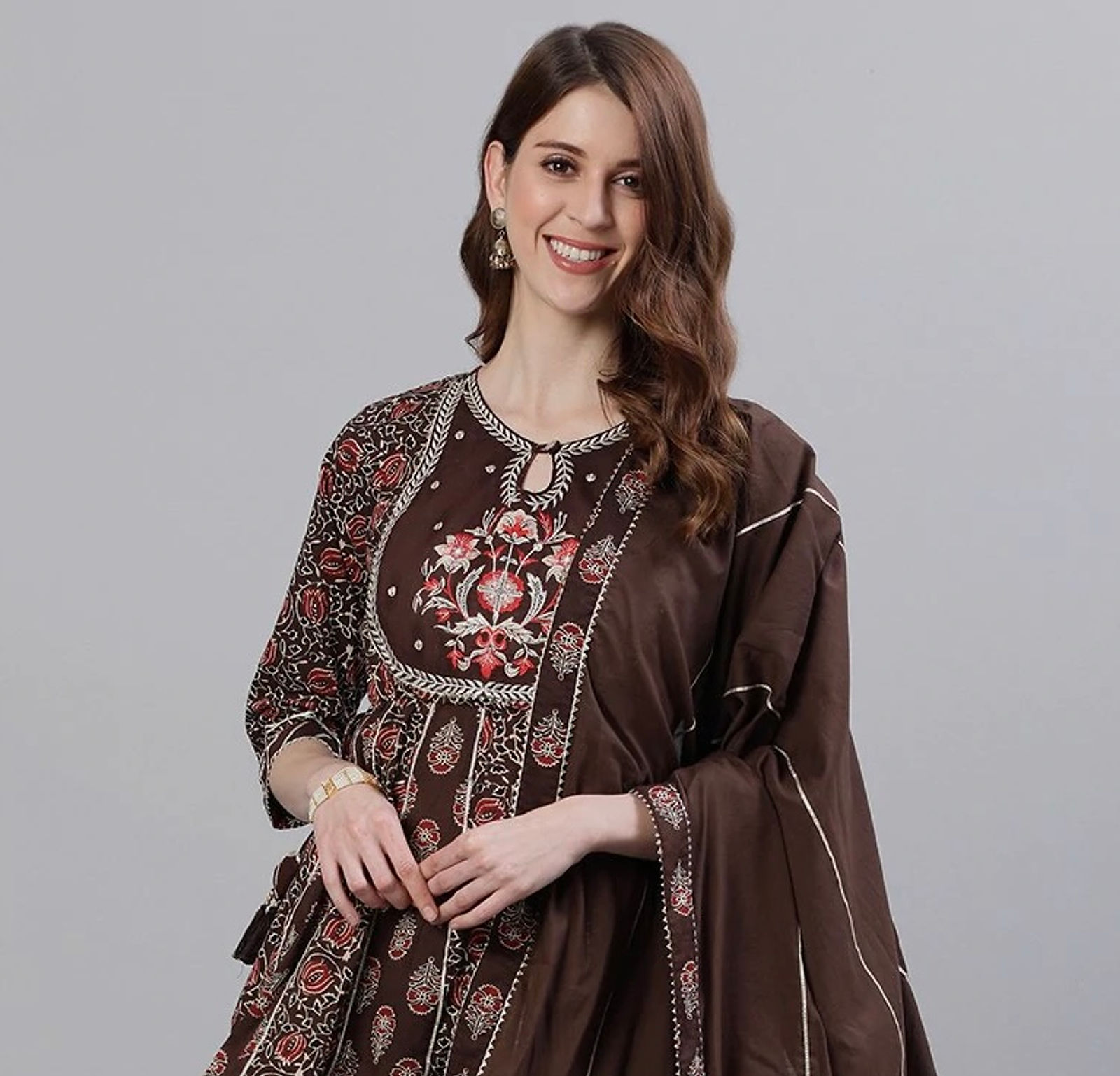 Women 3PCs ghoomar kurta set