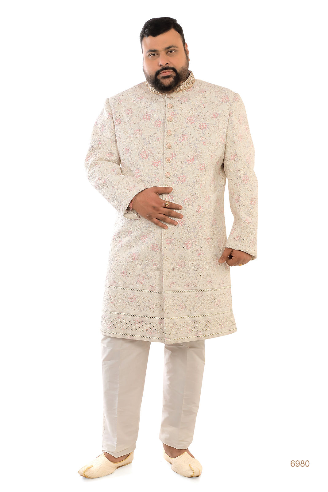 White Sherwani