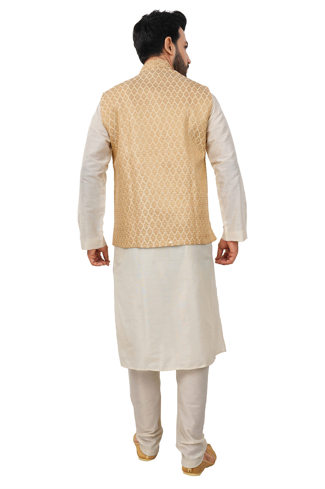 White and Cream Kurta set