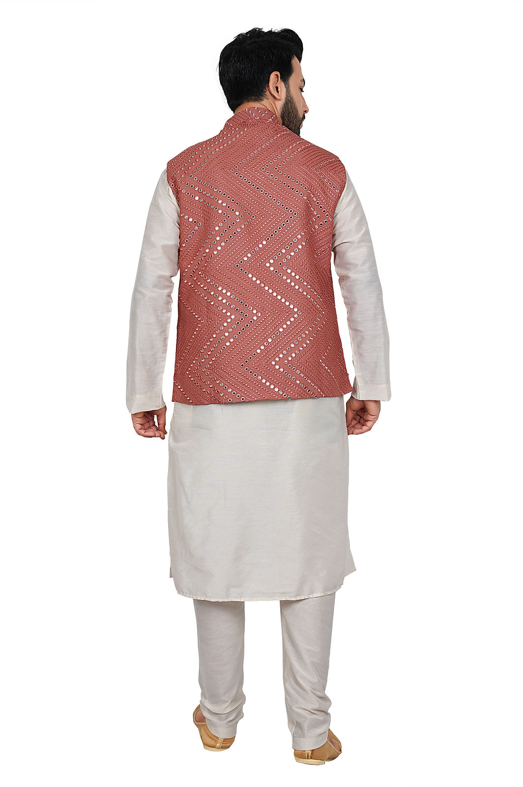 Men’s Mirror Work Ethnic Waist Coat /Nehru Koti