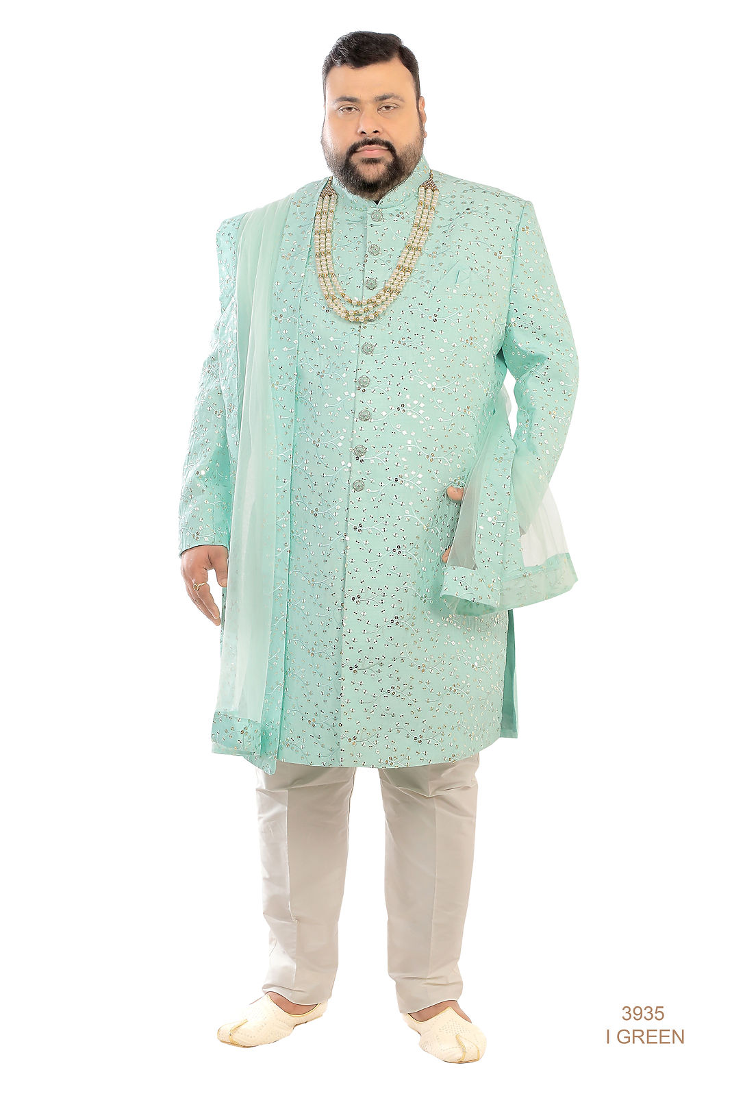 Seagreen Sherwani