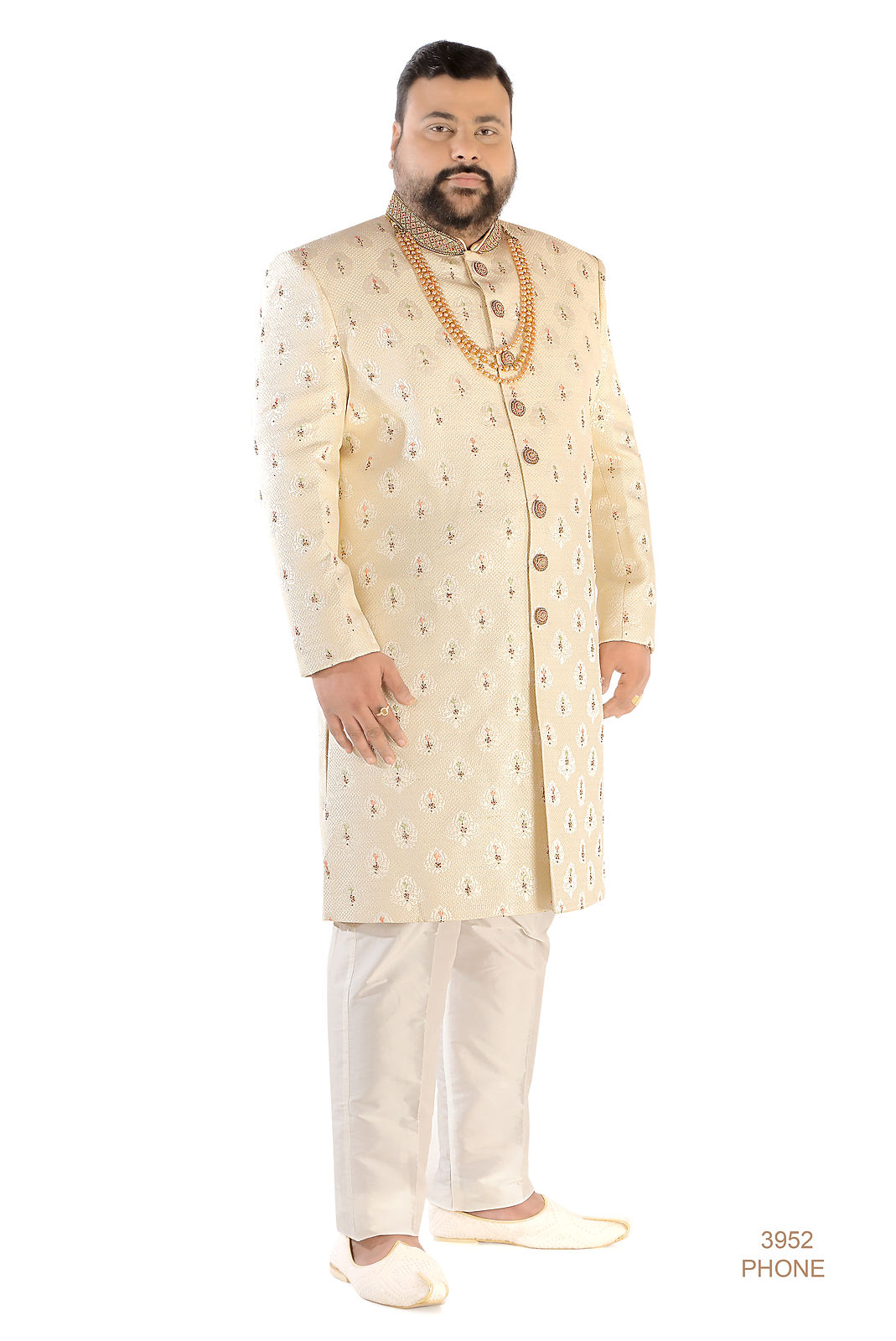 Cream Sherwani