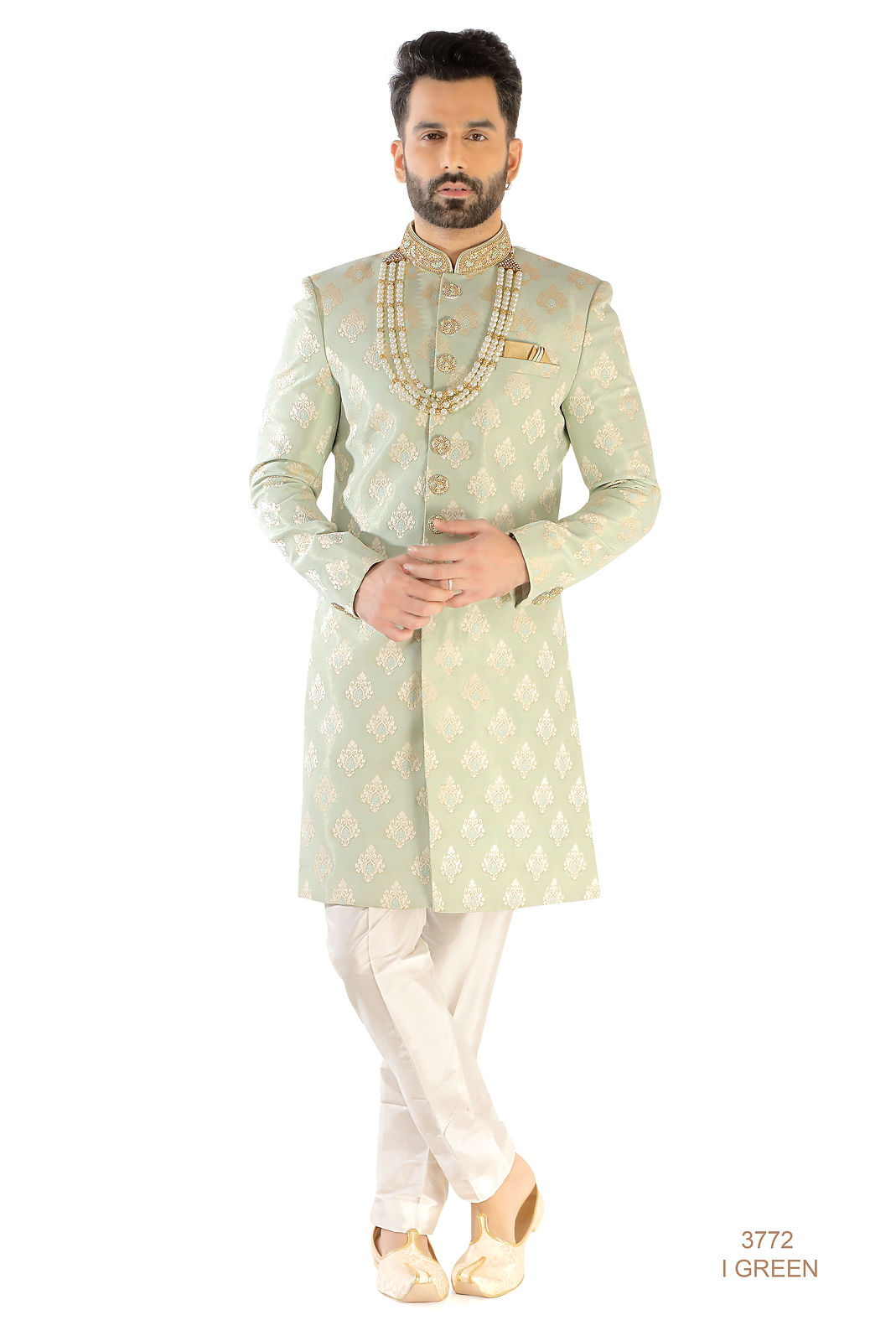Green Sherwani