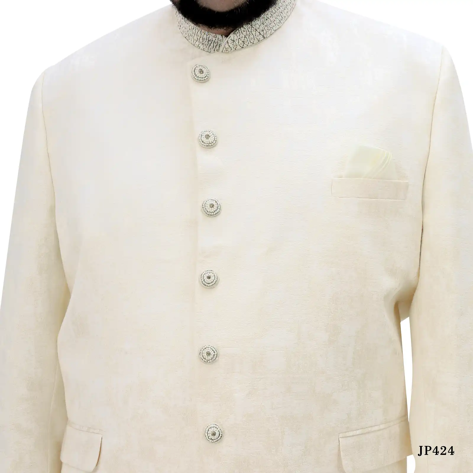 Thumbnail: Cream Jodhpuri Suit