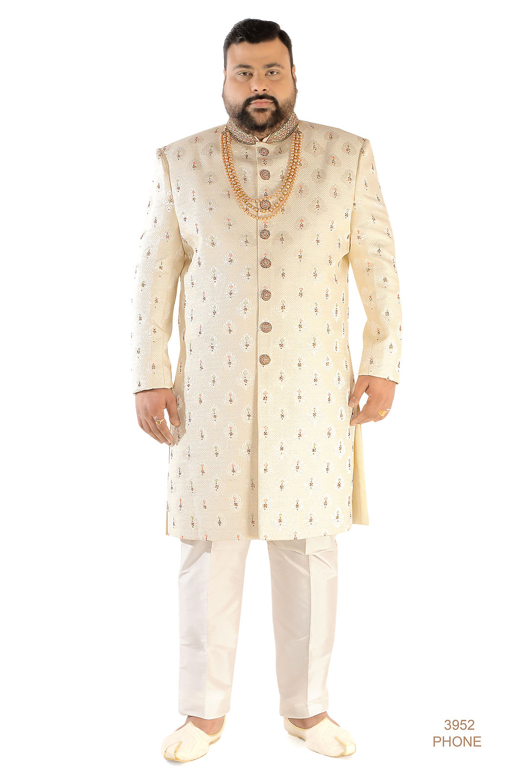 Cream Sherwani