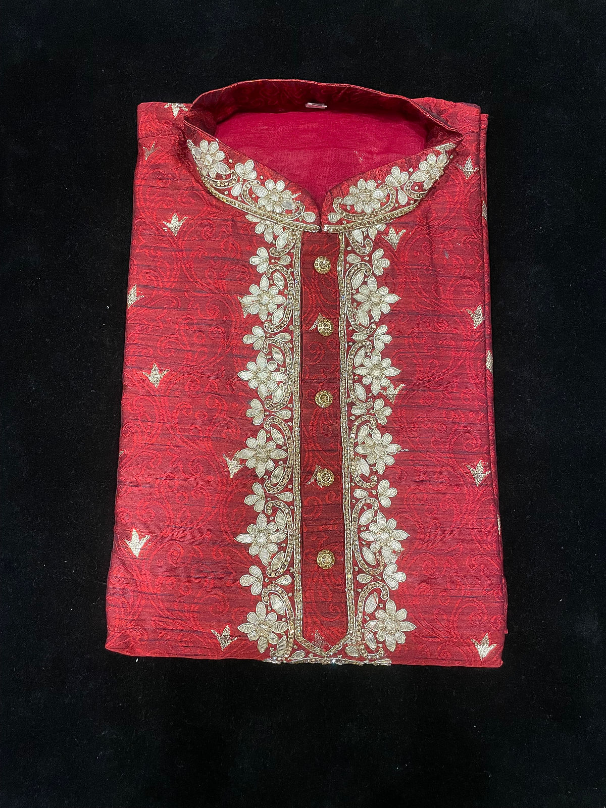 Burgundy kurtha pajama