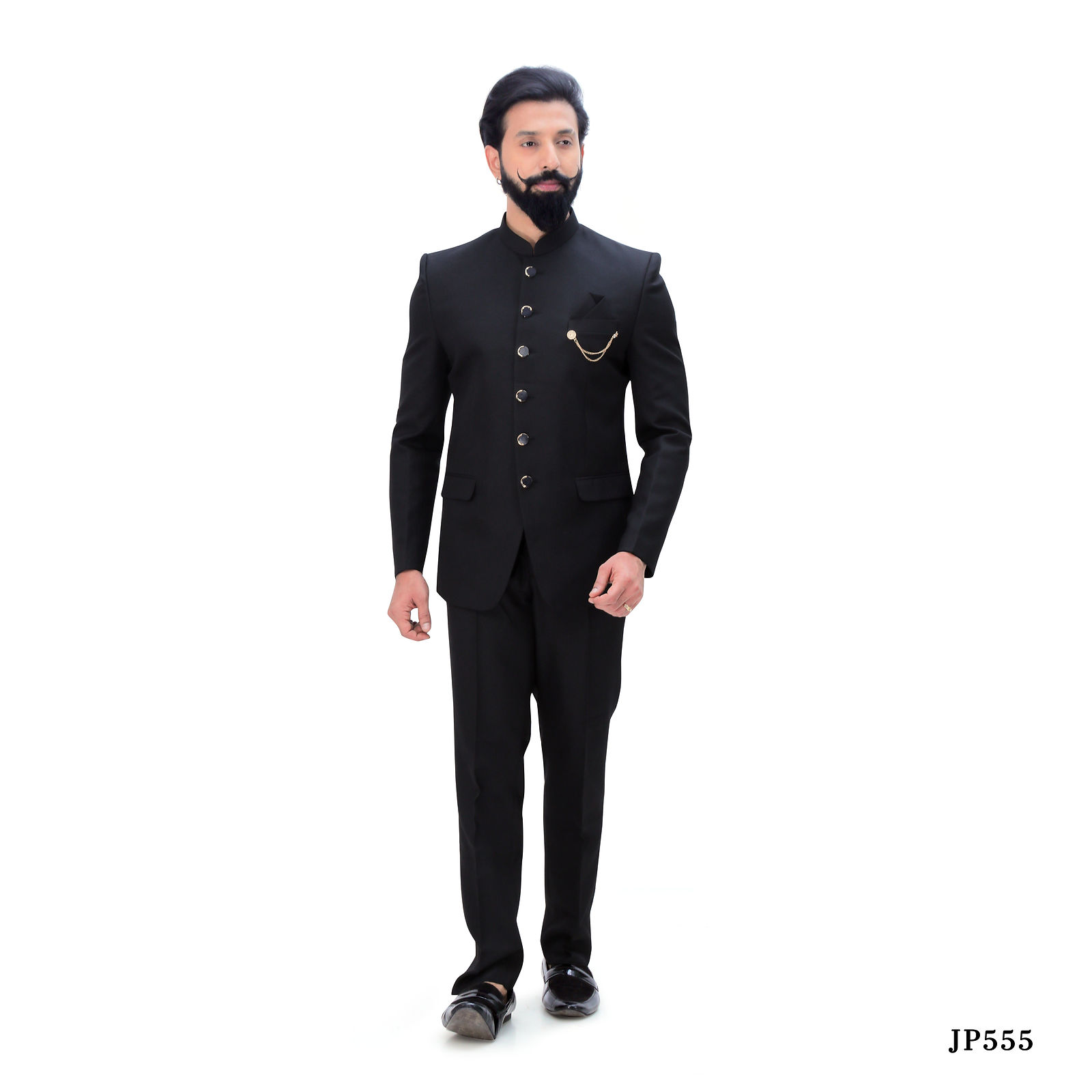 Black Jodhpuri Suit