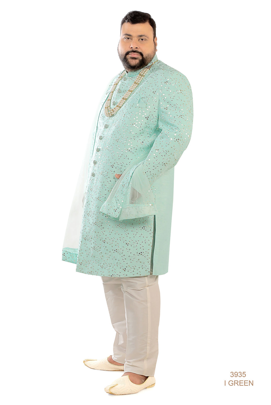 Seagreen Sherwani
