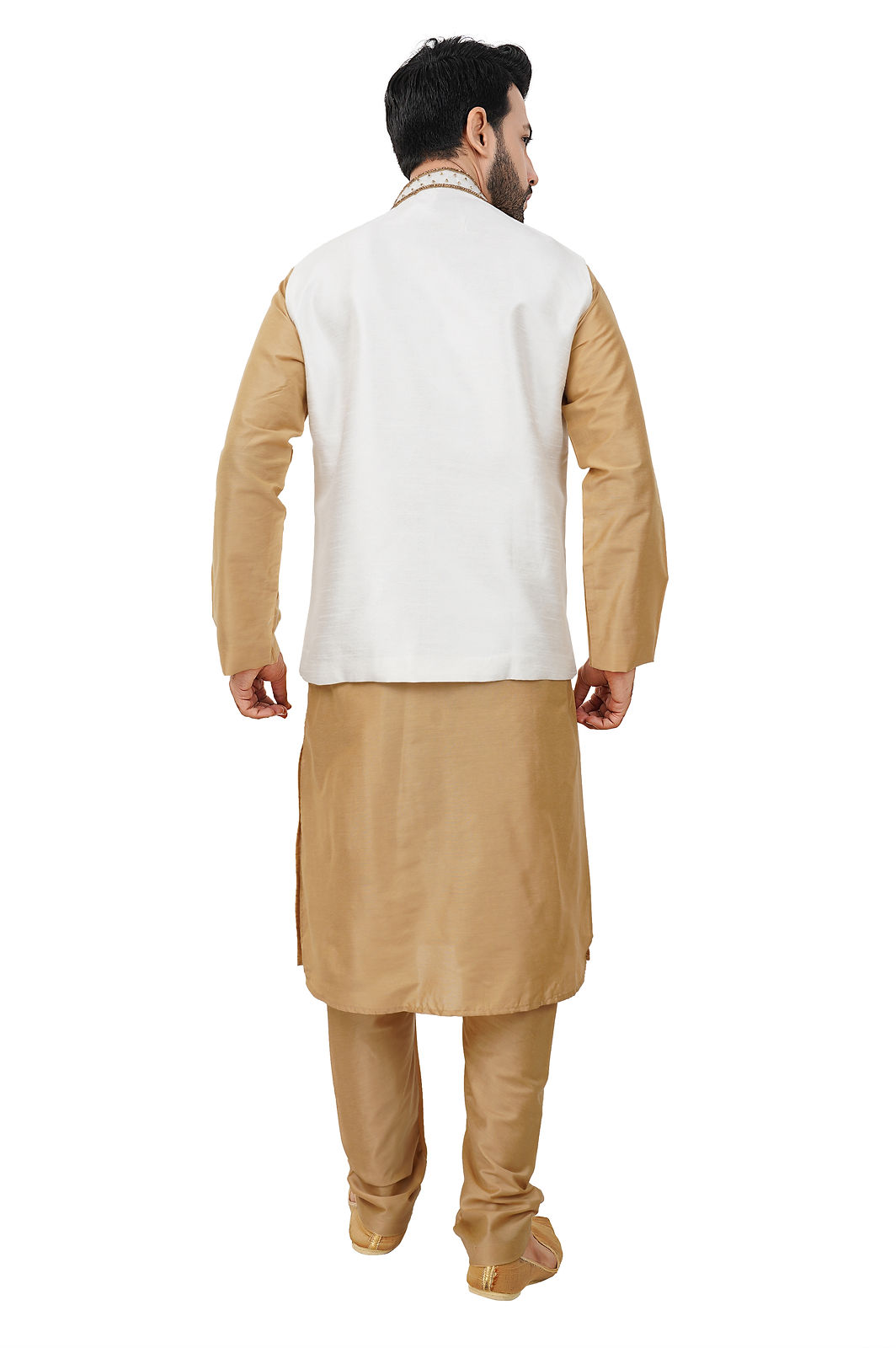 Gold Embroidered Men’s Ethnic Waist Coat