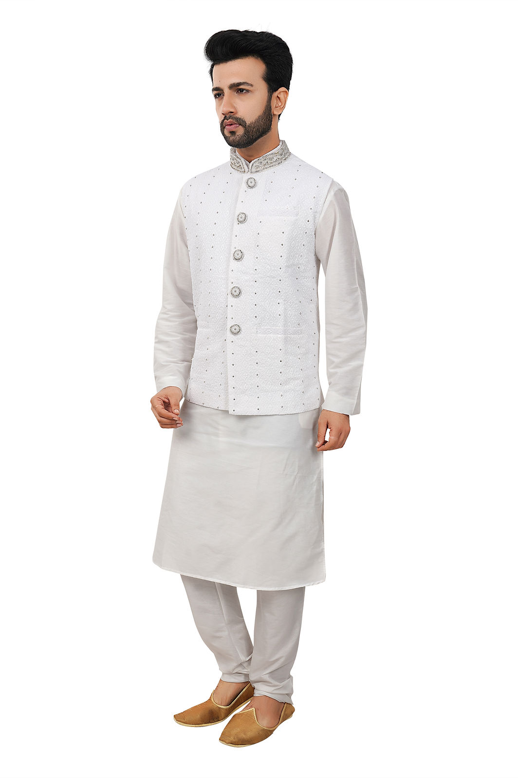 White Kurta set