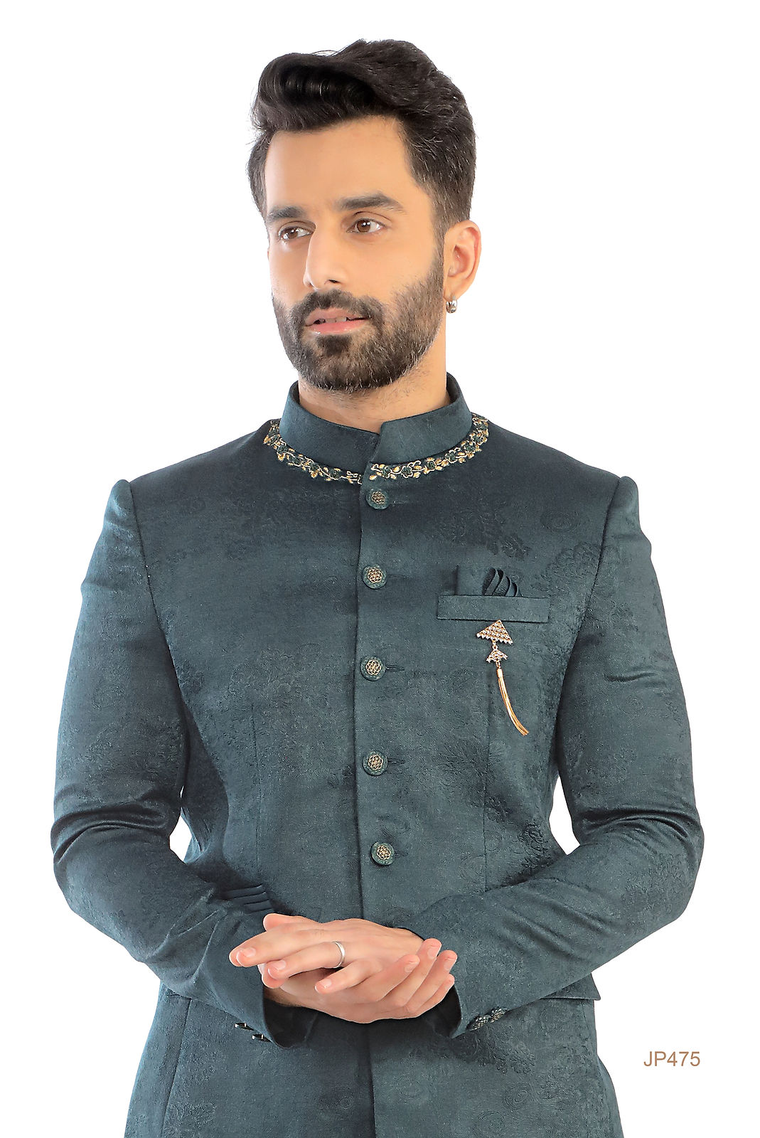 Dark green Jodhpuri Suit