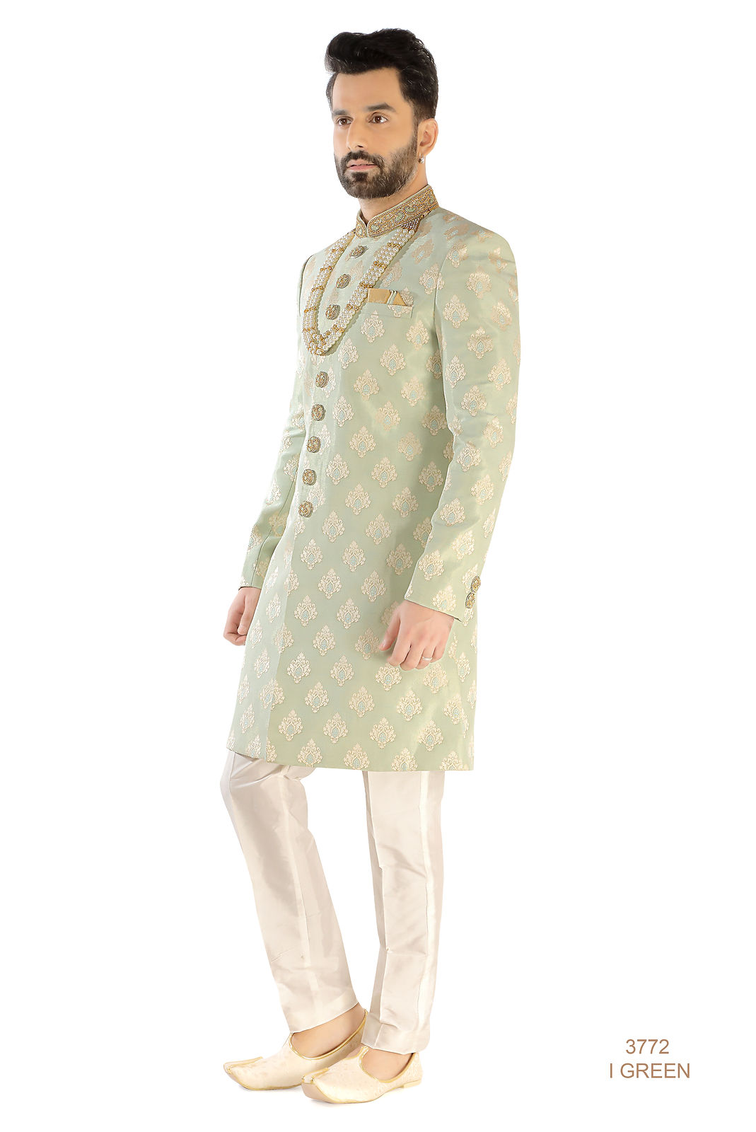 Green Sherwani