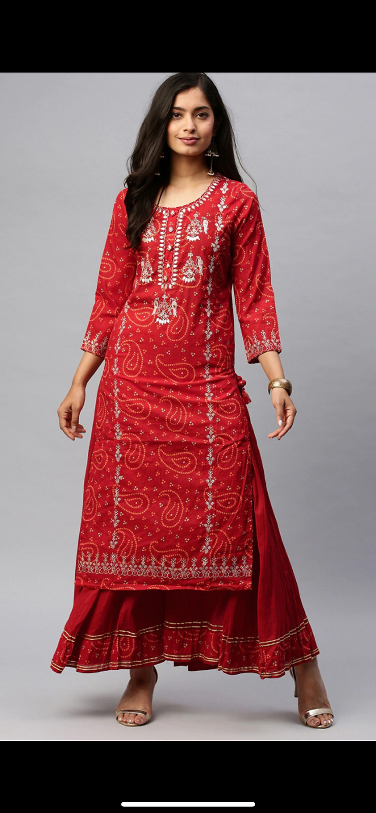 Beautiful Ethnic  2PCs Sharara Festive wear