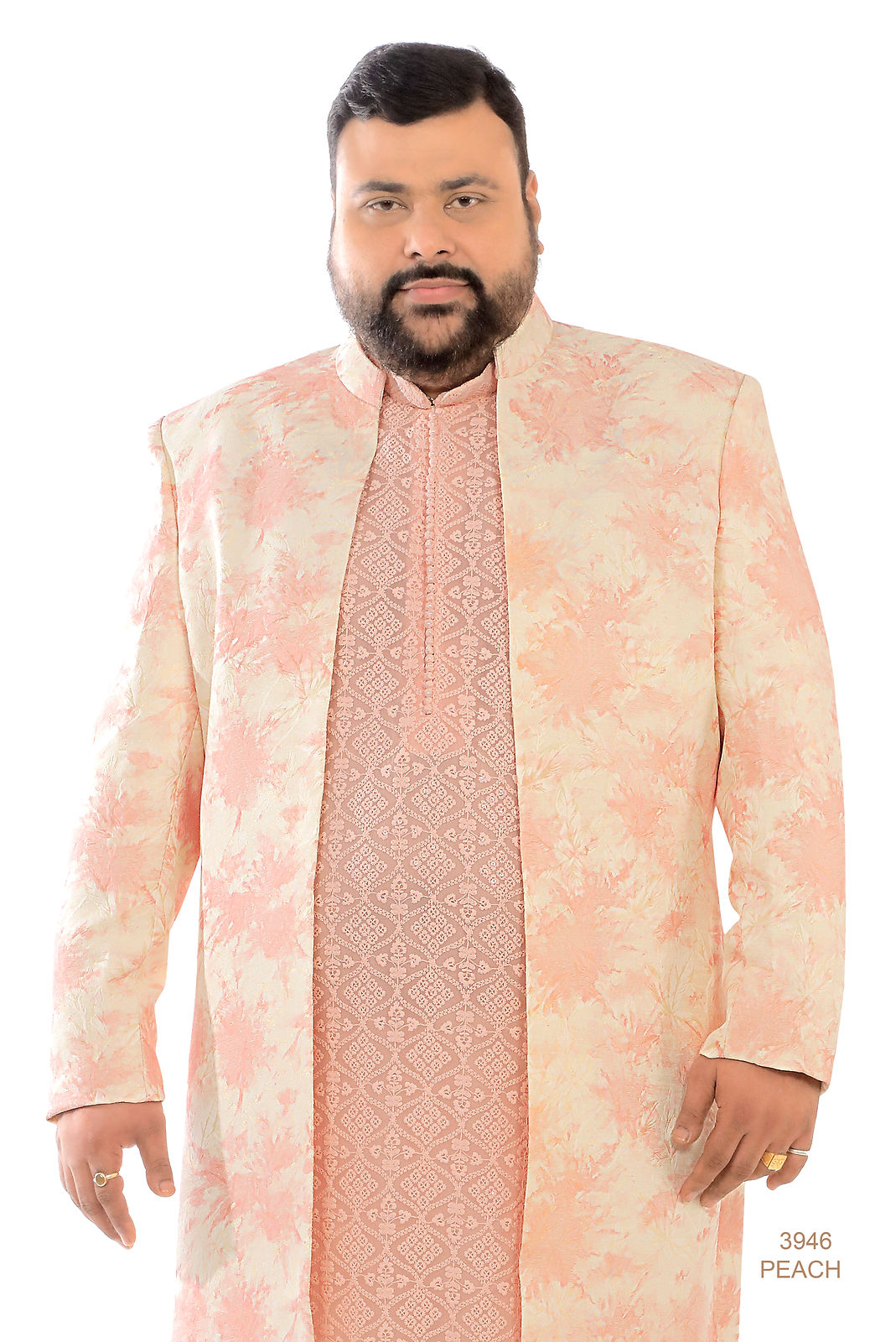 Peach Sherwani