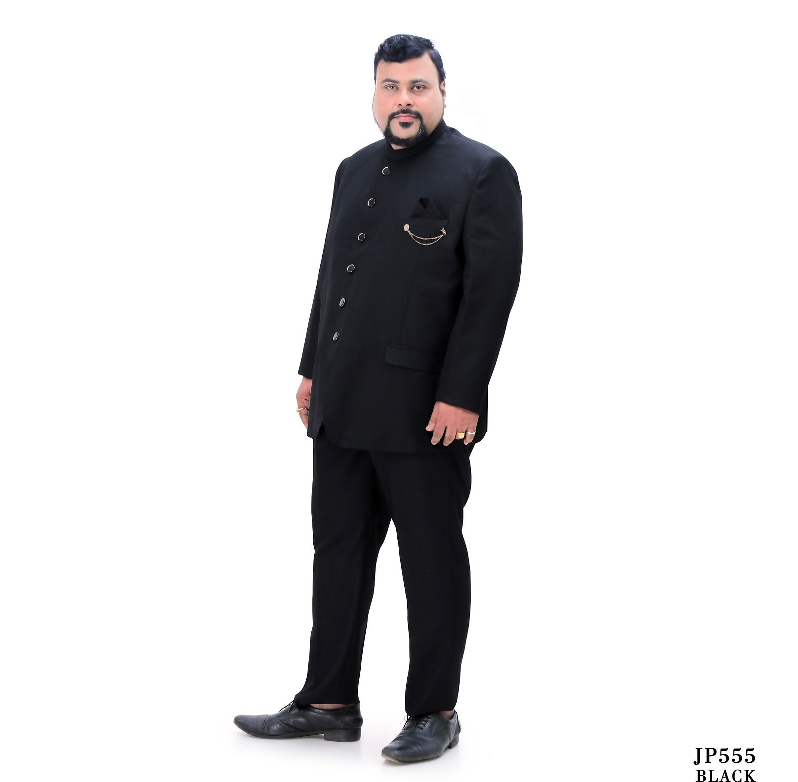 Black Jodhpuri Suit