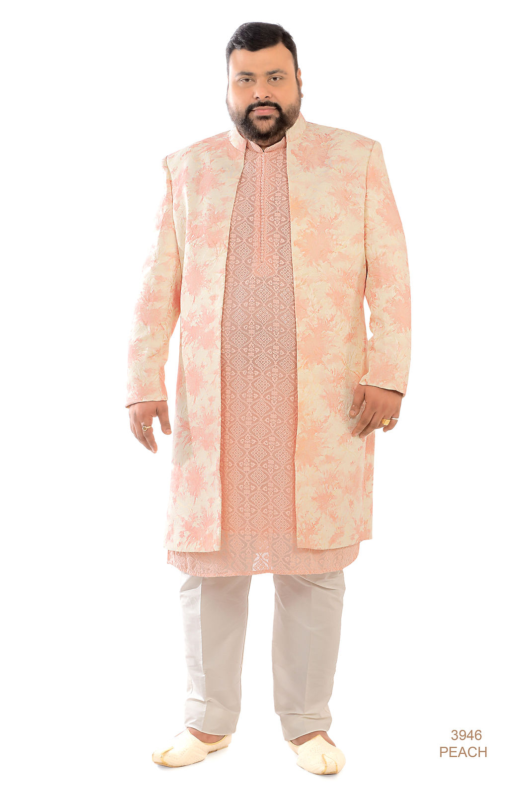 Peach Sherwani