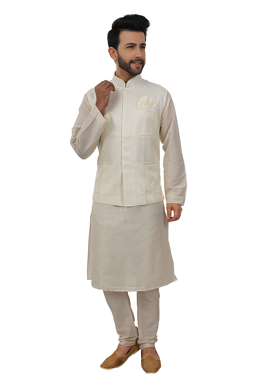 White Kurta Pajama set